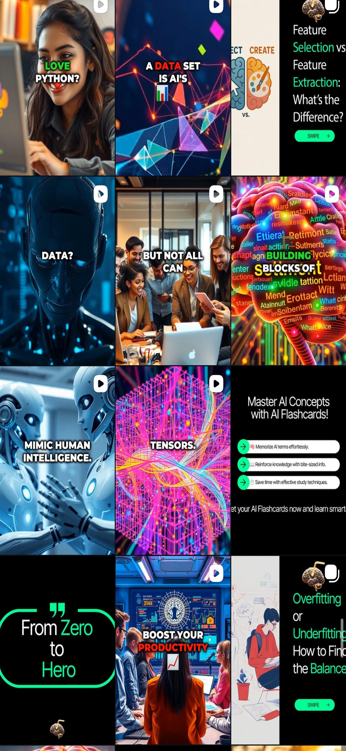 A SIP OF AI Instagram account content screen