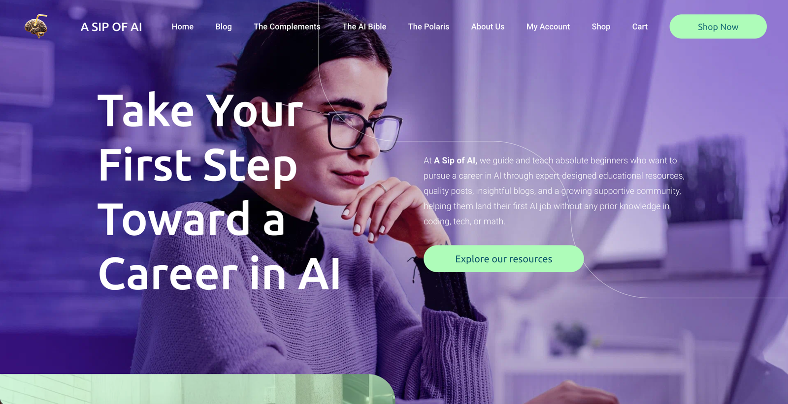 A SIP OF AI brand and community