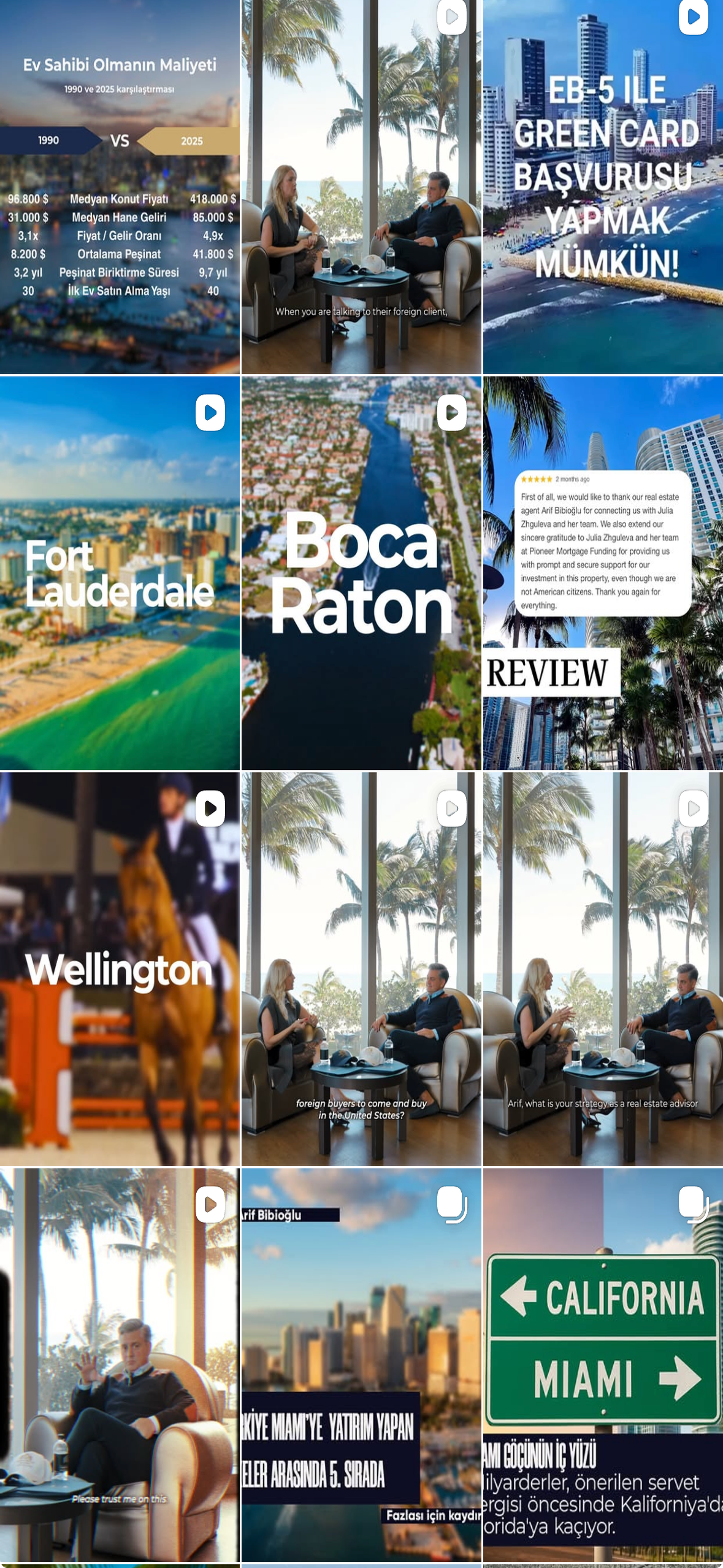 Miami Real Estate property marketing mobile screen
